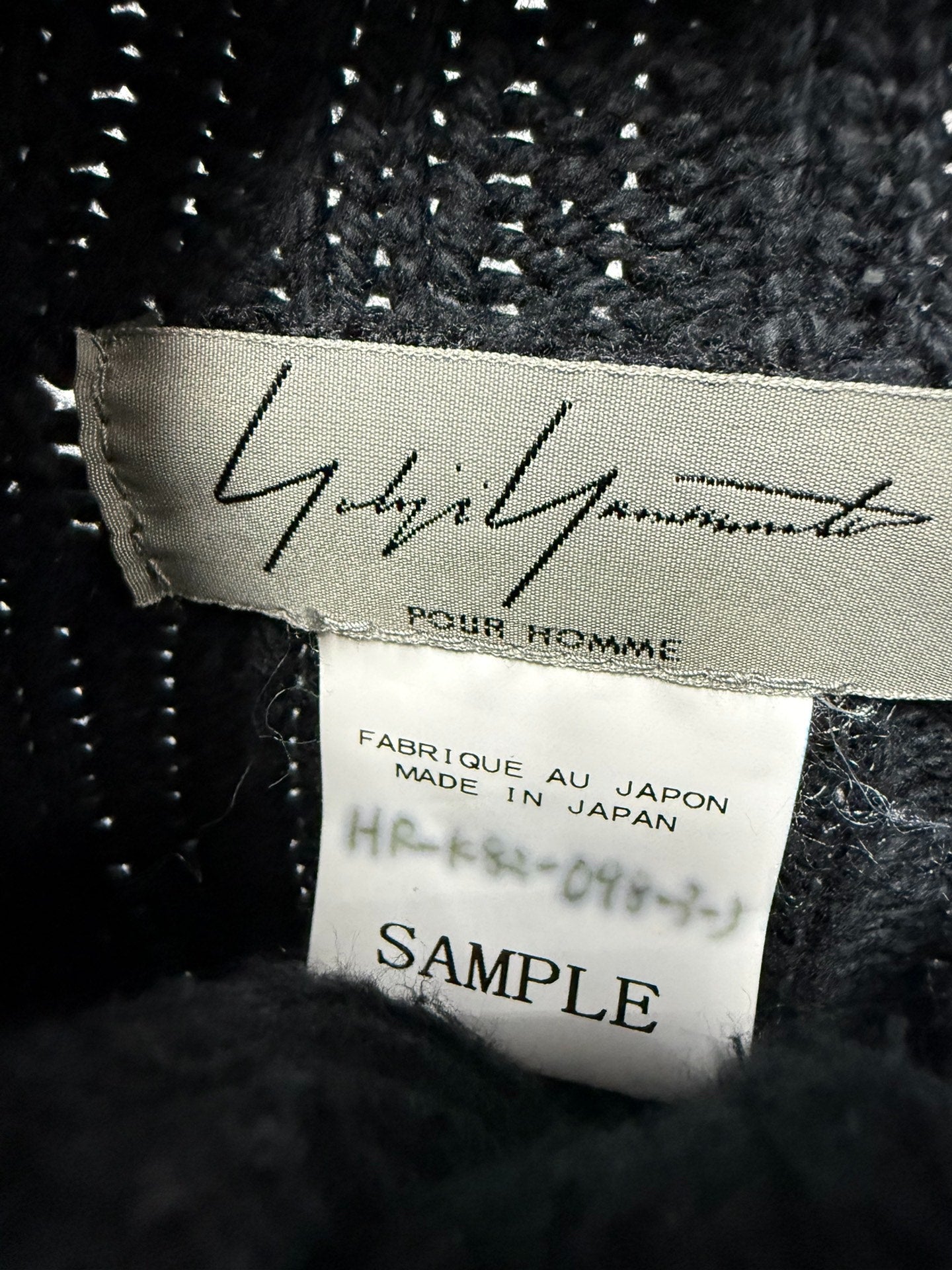Yohji Yamamoto Pour Homme Patchwork Oversized Sweater Coat Sample