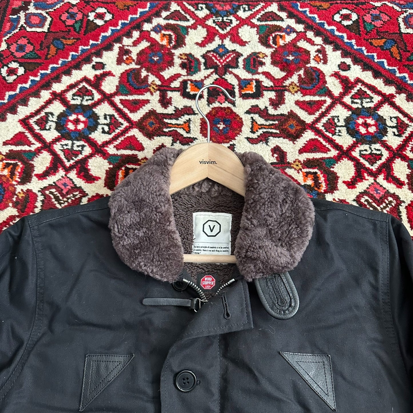 visvim deckhand jacket in black color