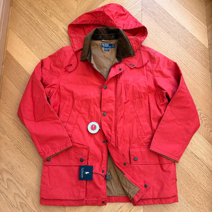 Vintage Heavy Waxed Outdoor Hooded Jacket