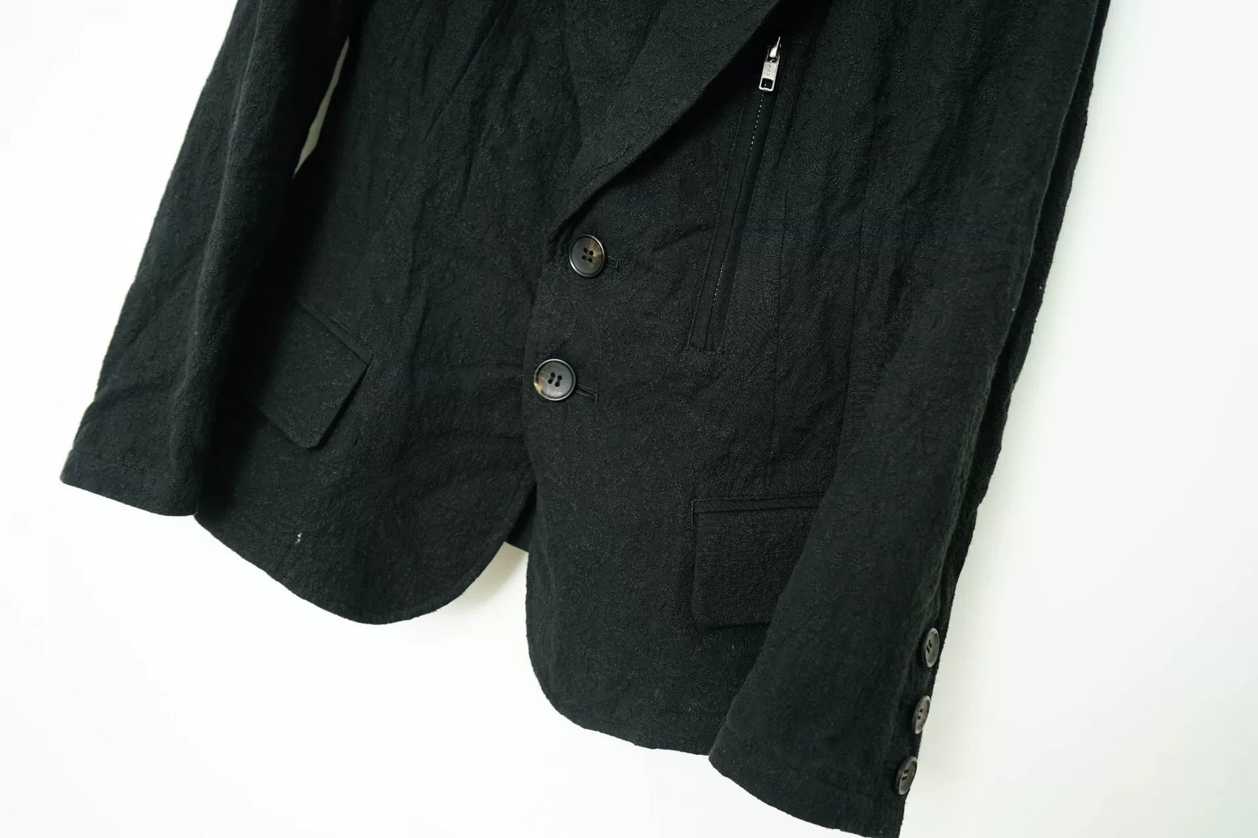 Yohji Yamamoto Jacquard Embroidered Blazer