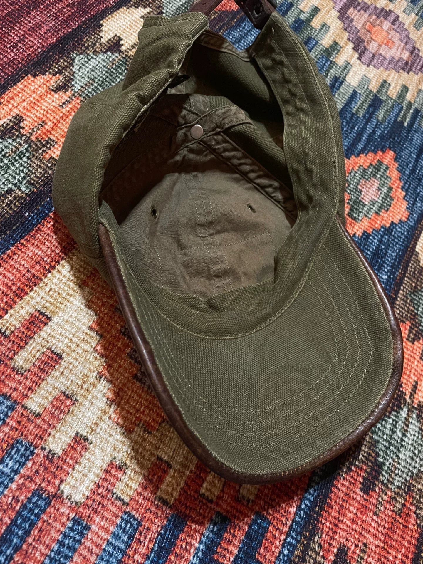 RRL Khaki Green Baseball Cap