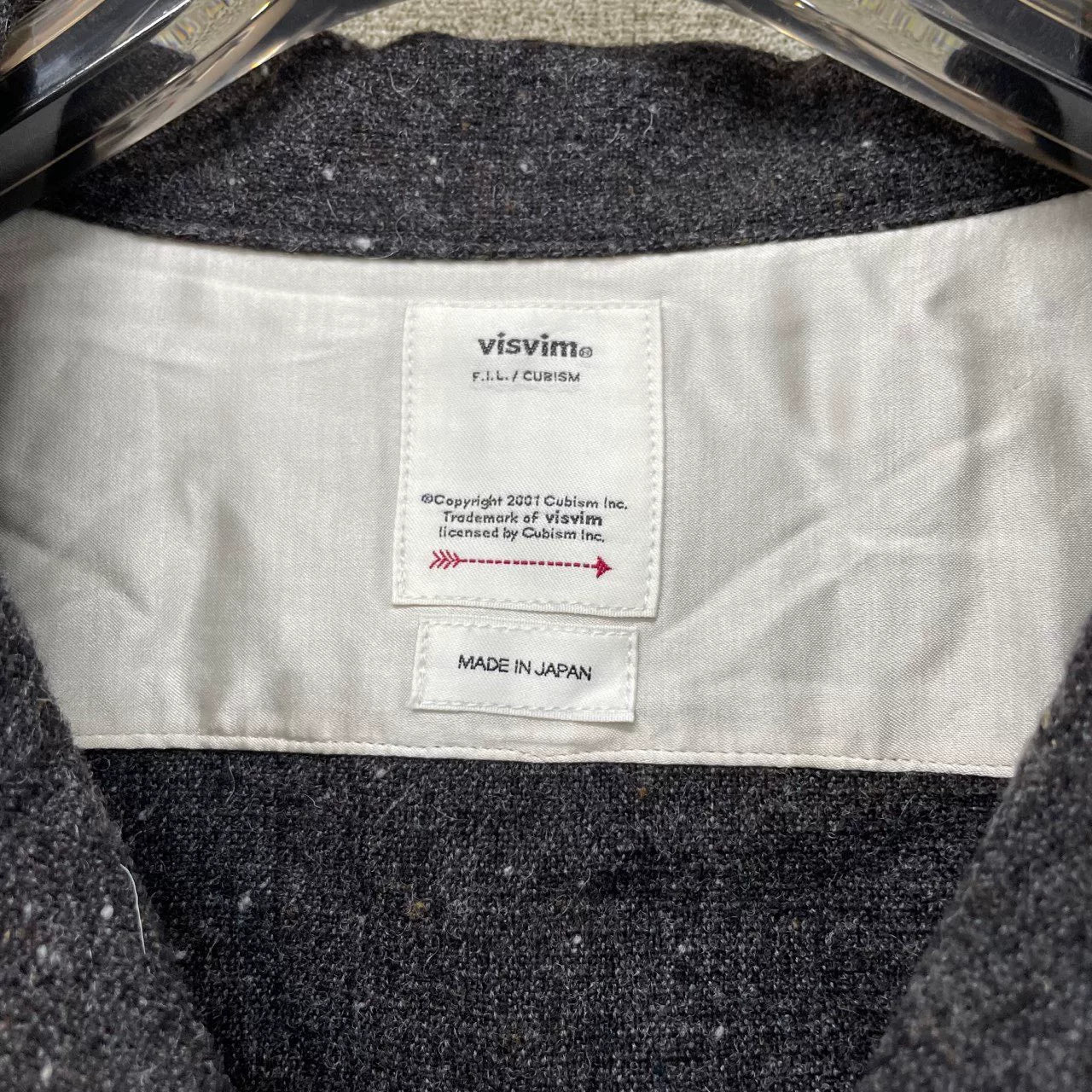 Visvim 23AW Black Wool Tweed Shirt