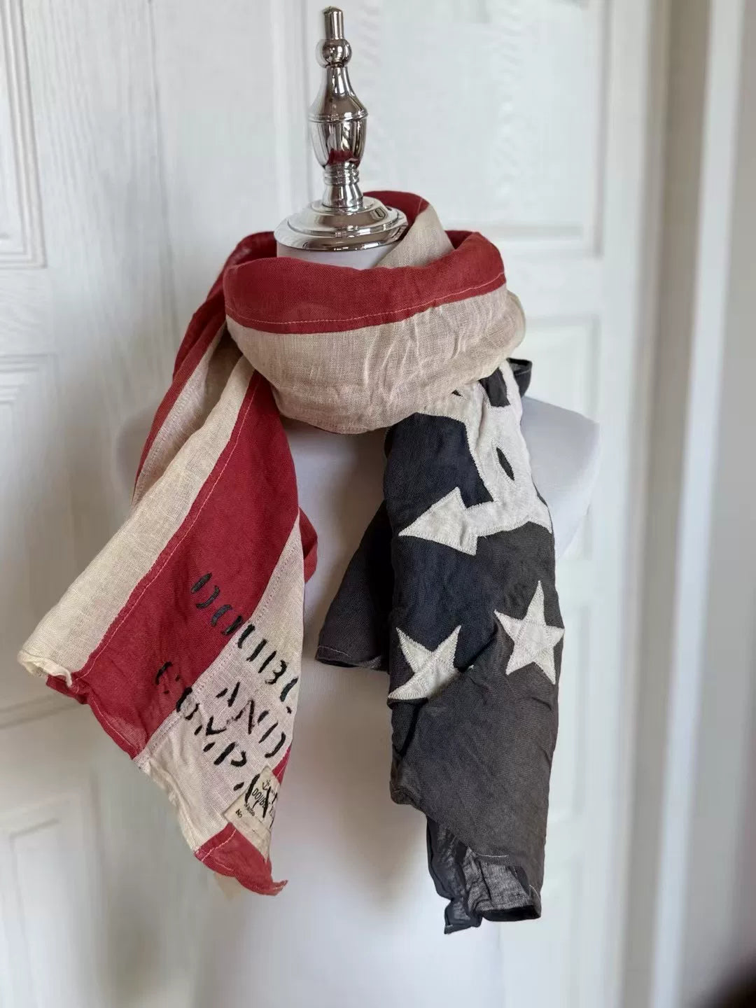 RRL DoubleL Cotton-Linen Scarf Shawl