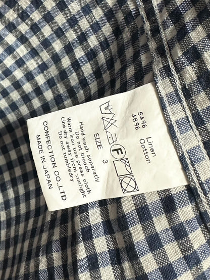 workers style cotton linen shirt