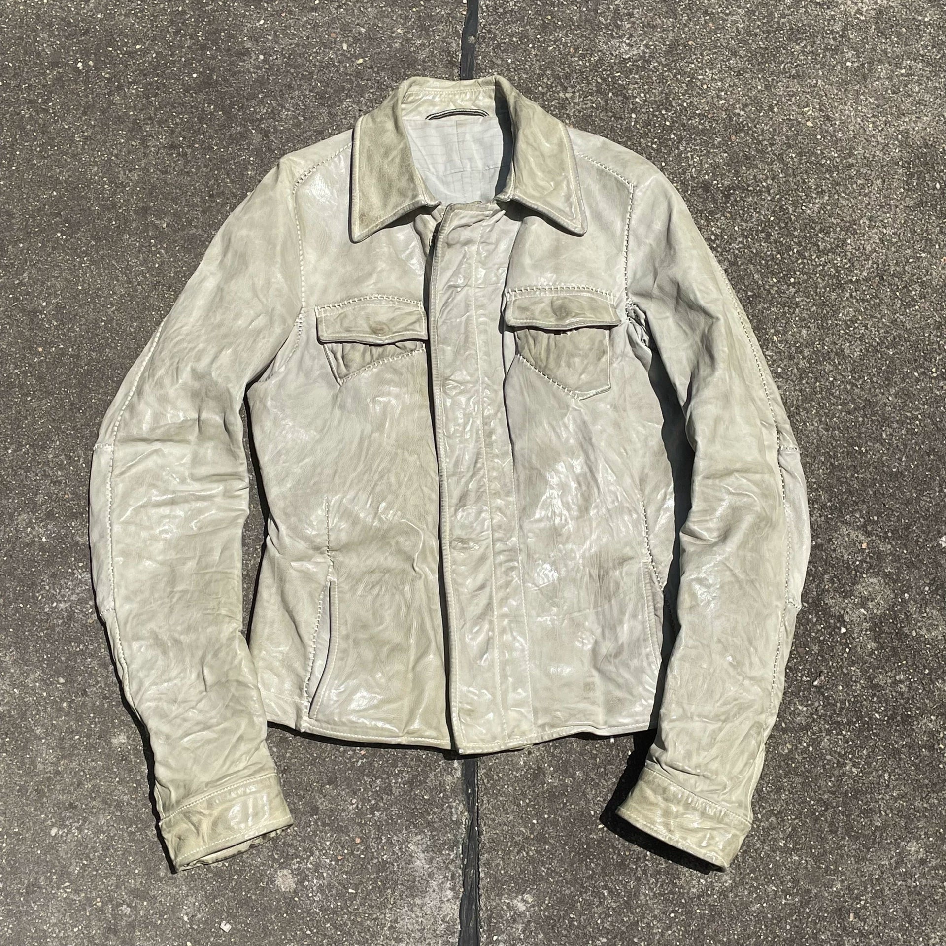 Archive Carol Christian Poell Overlock Leather Jacket