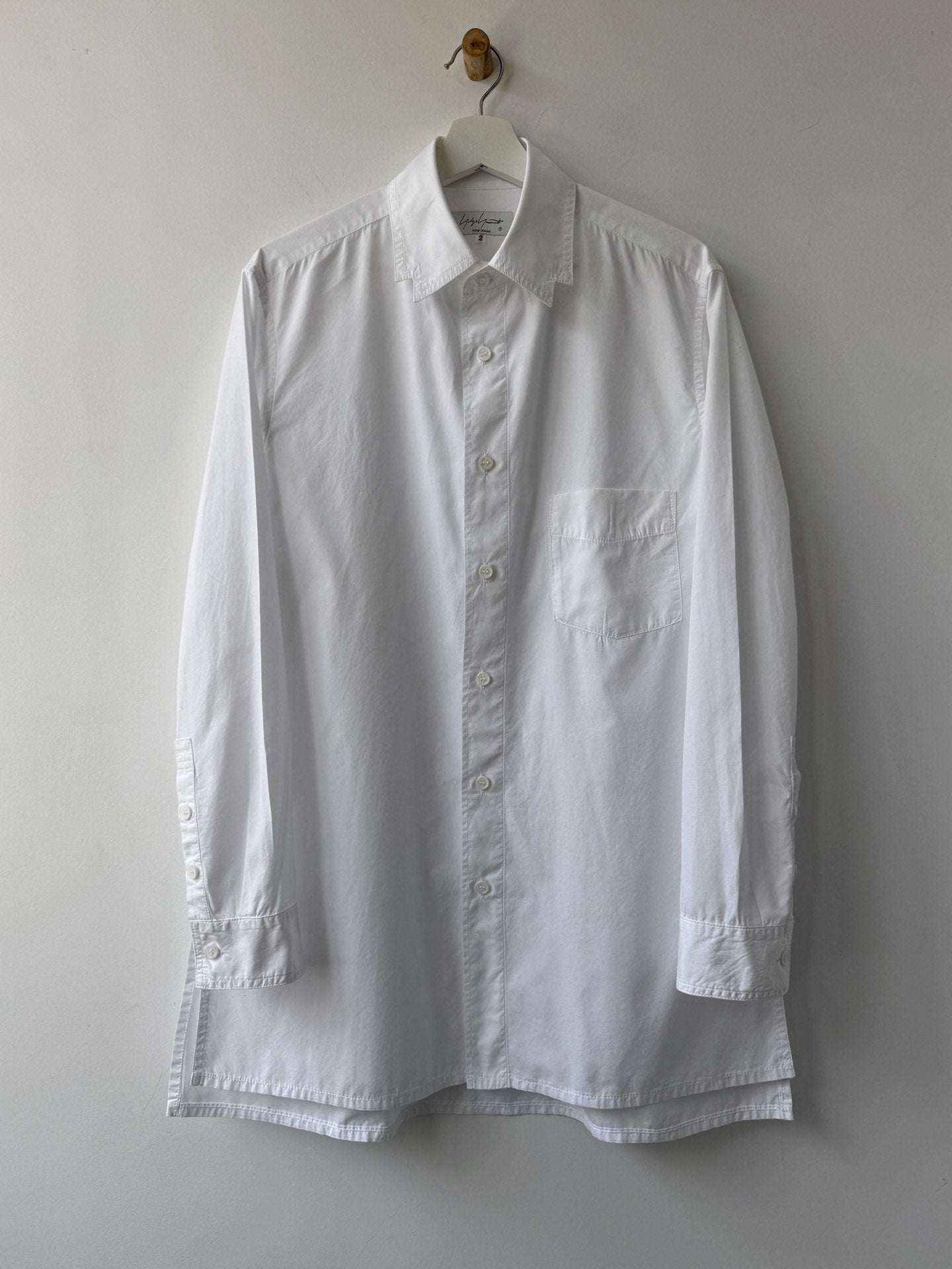 Yohji Yamamoto 21AW Asymmetric Collar Shirt