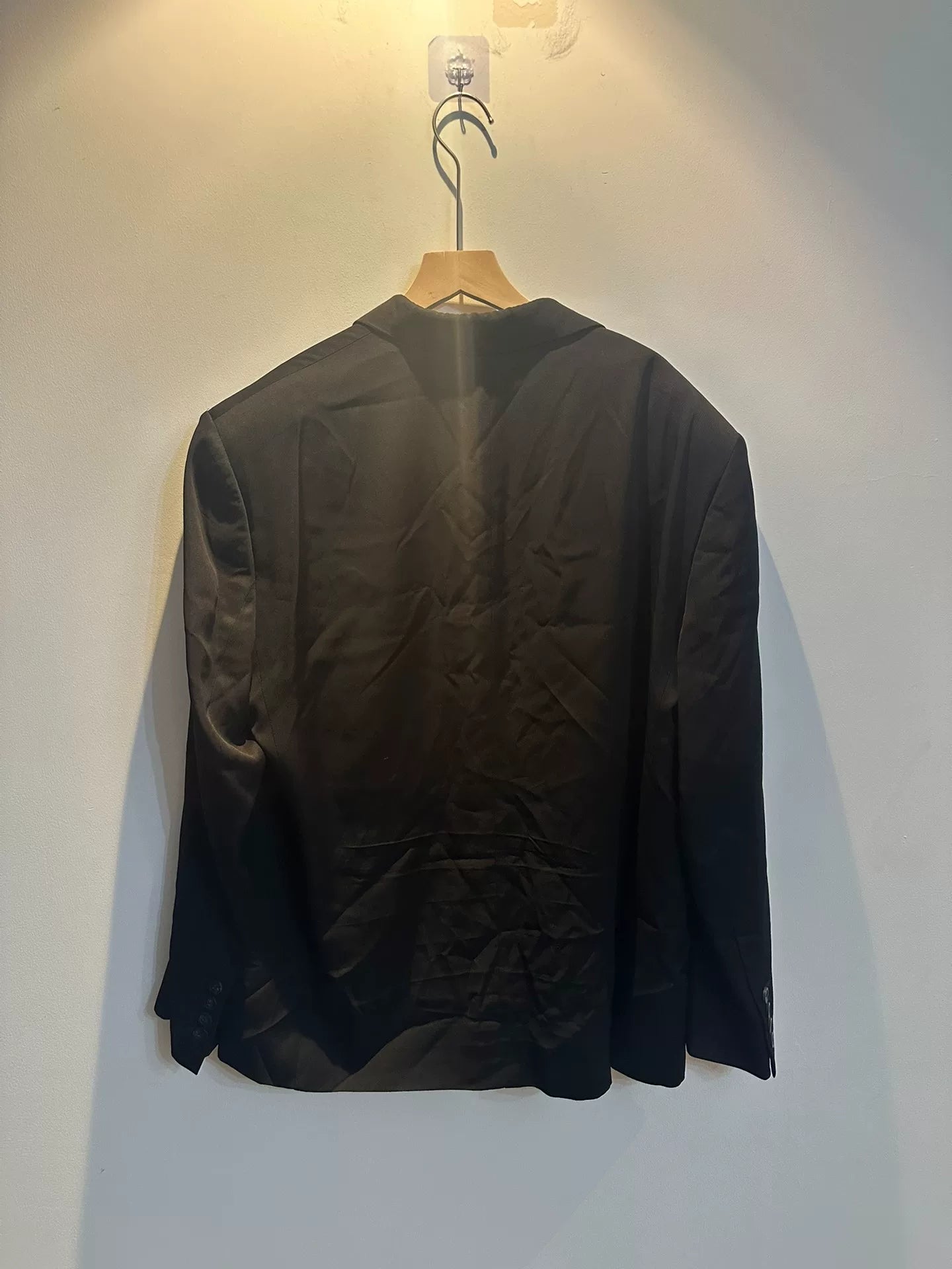 Balenciaga Black Logo Wide Suit Jacket
