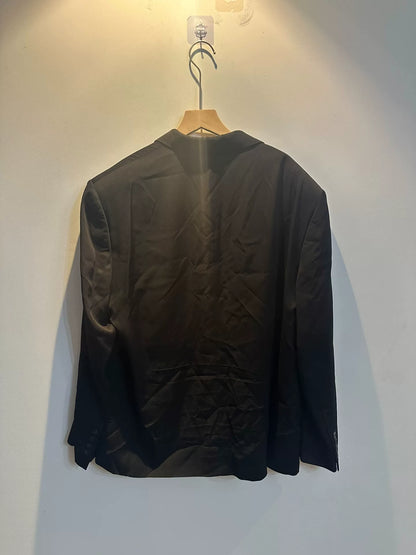 Balenciaga Black Logo Wide Suit Jacket