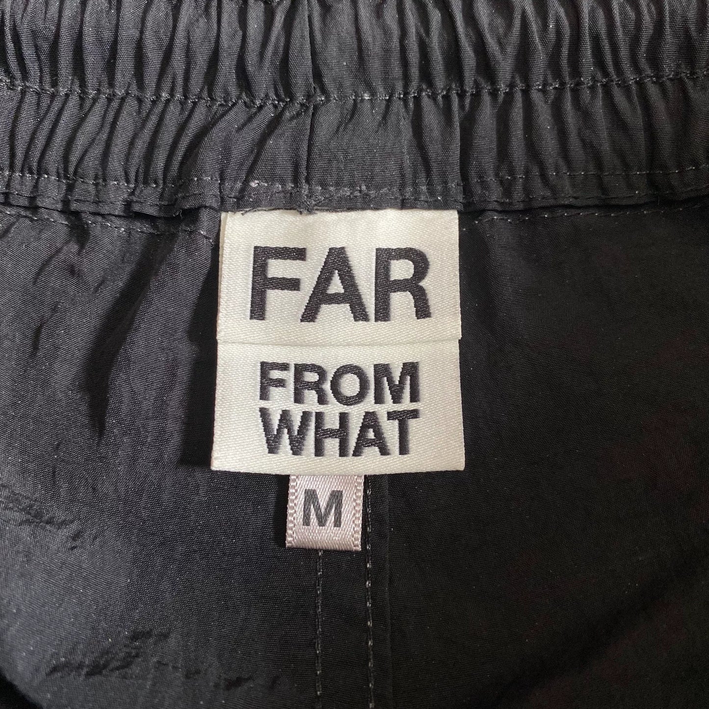 black and white panel athletic pants