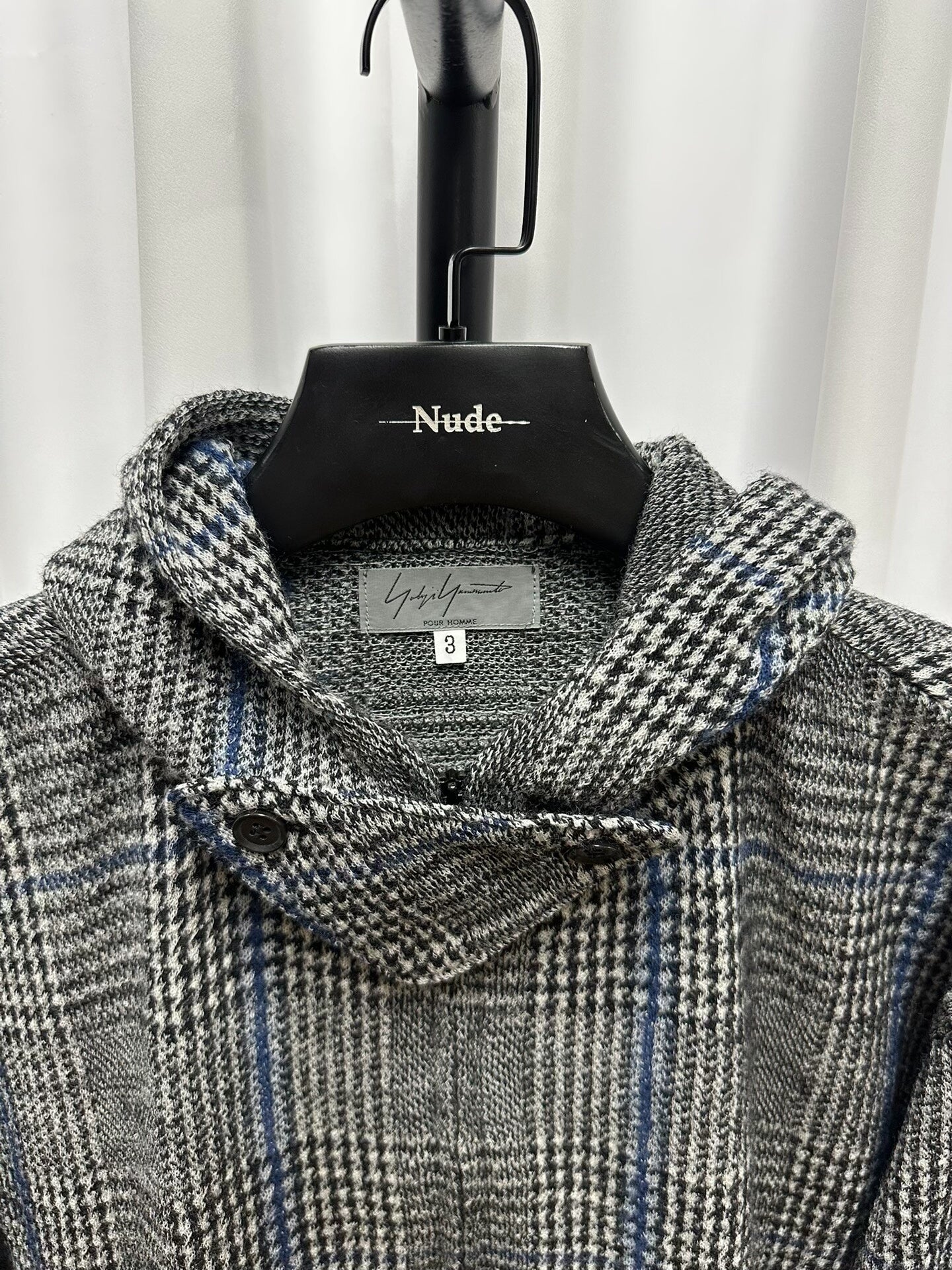 Yohji Yamamoto Wool Hooded Sweater Coat