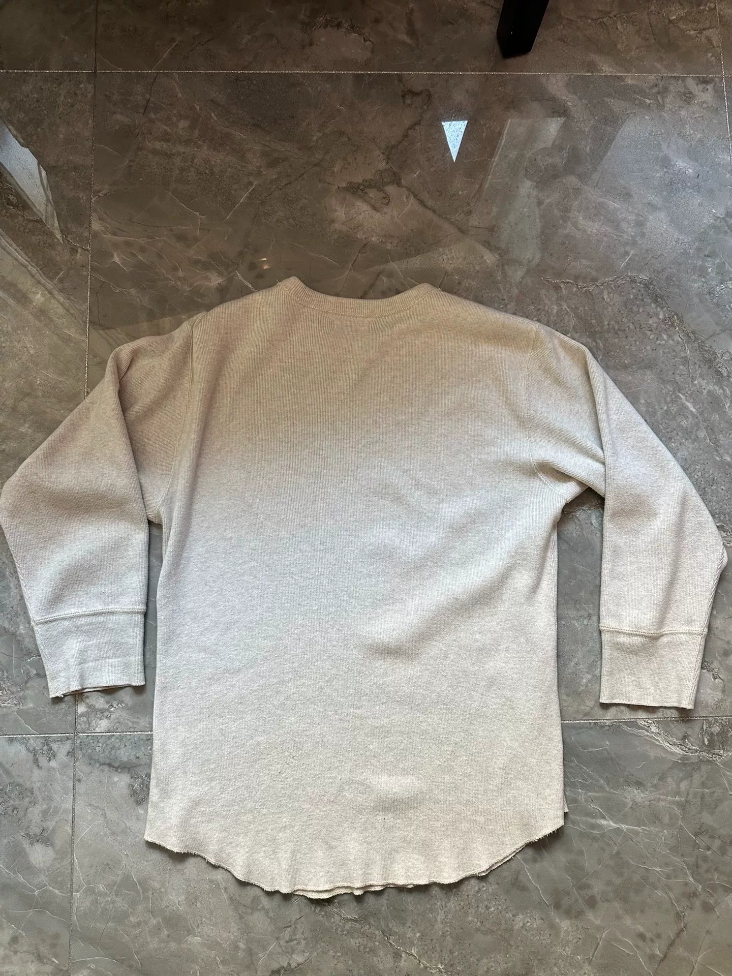 Oatmeal Color 3/4 Sleeve Top