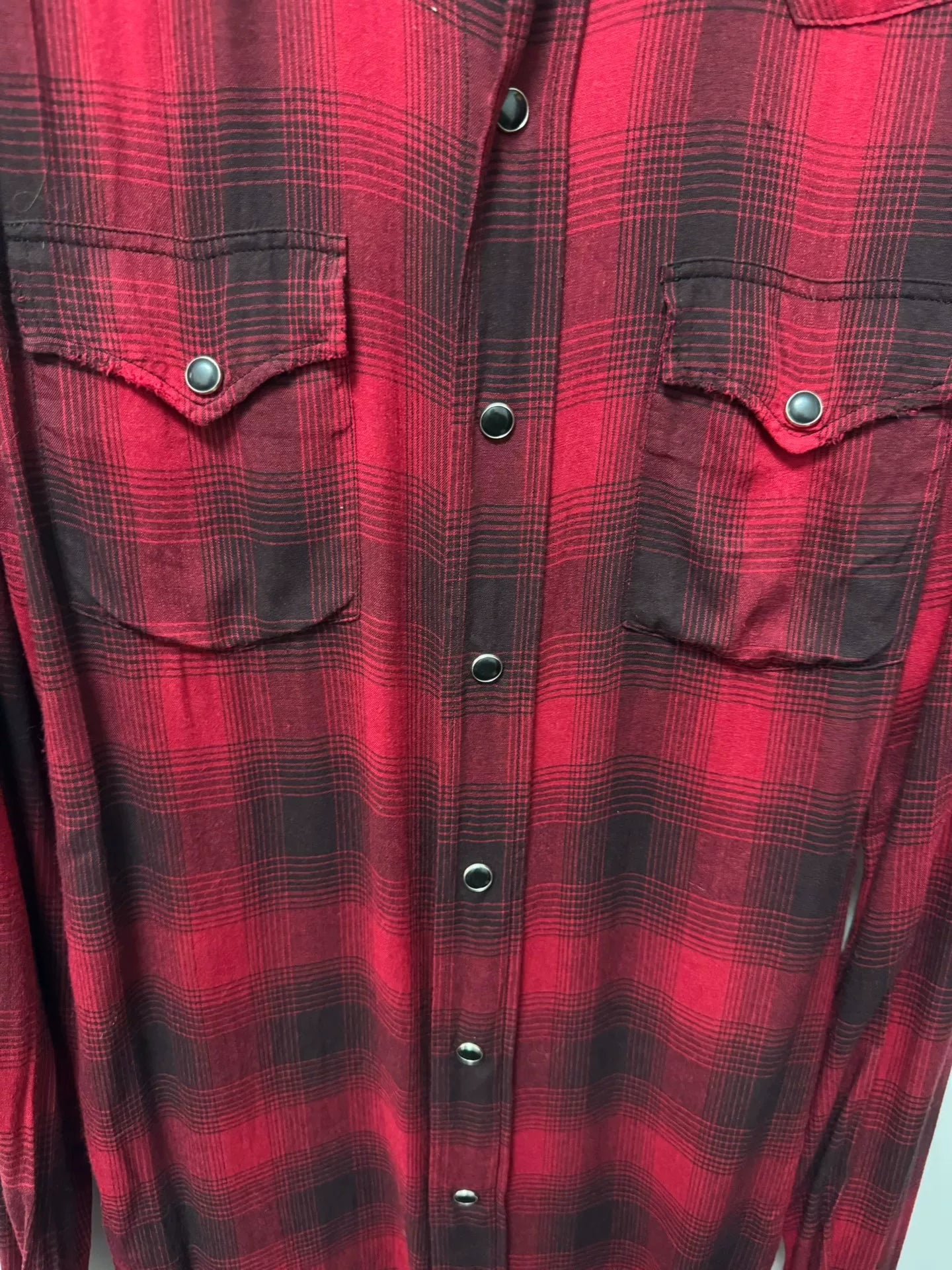 Saint Laurent Red Plaid Shirt
