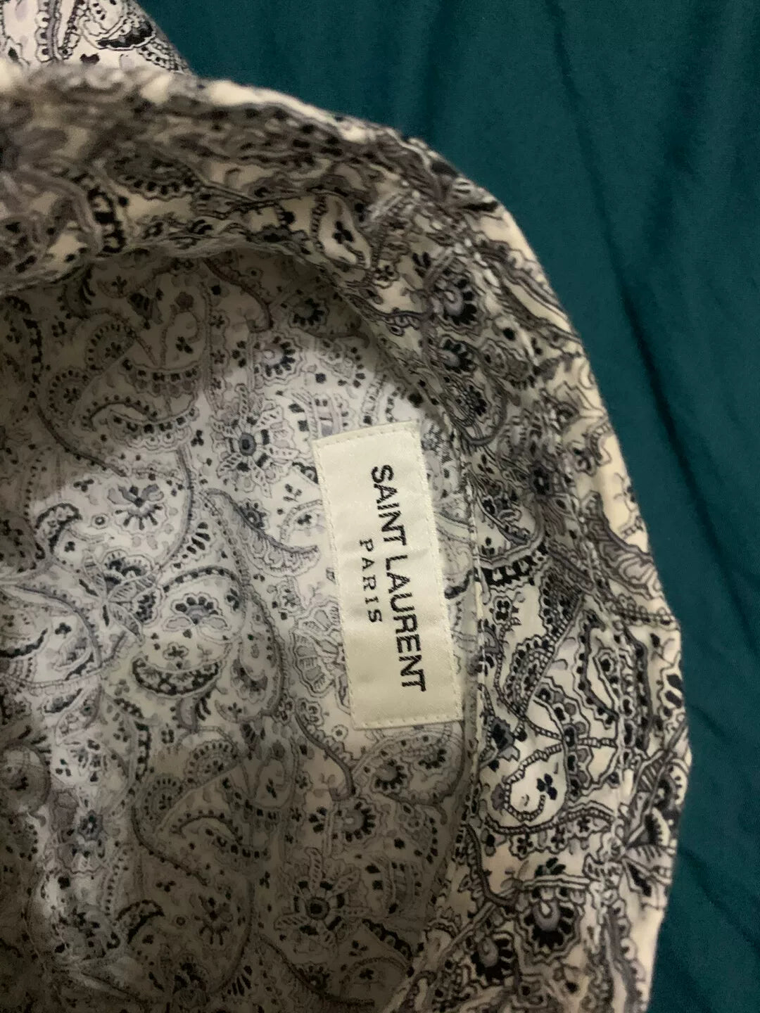 Saint Laurent Paisley Long-Sleeve Shirt