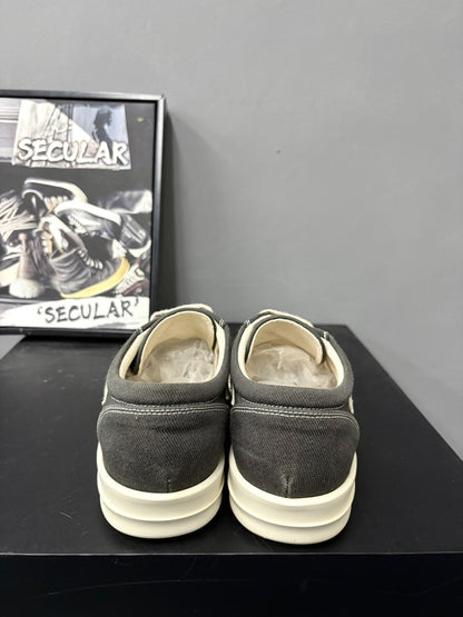Rick Owens Drkshdw Gray Low-Top Sneakers