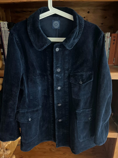 porter classic blue corduroy hunting jacket
