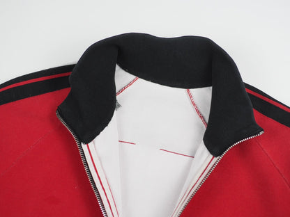 dior red black color block jacket XS