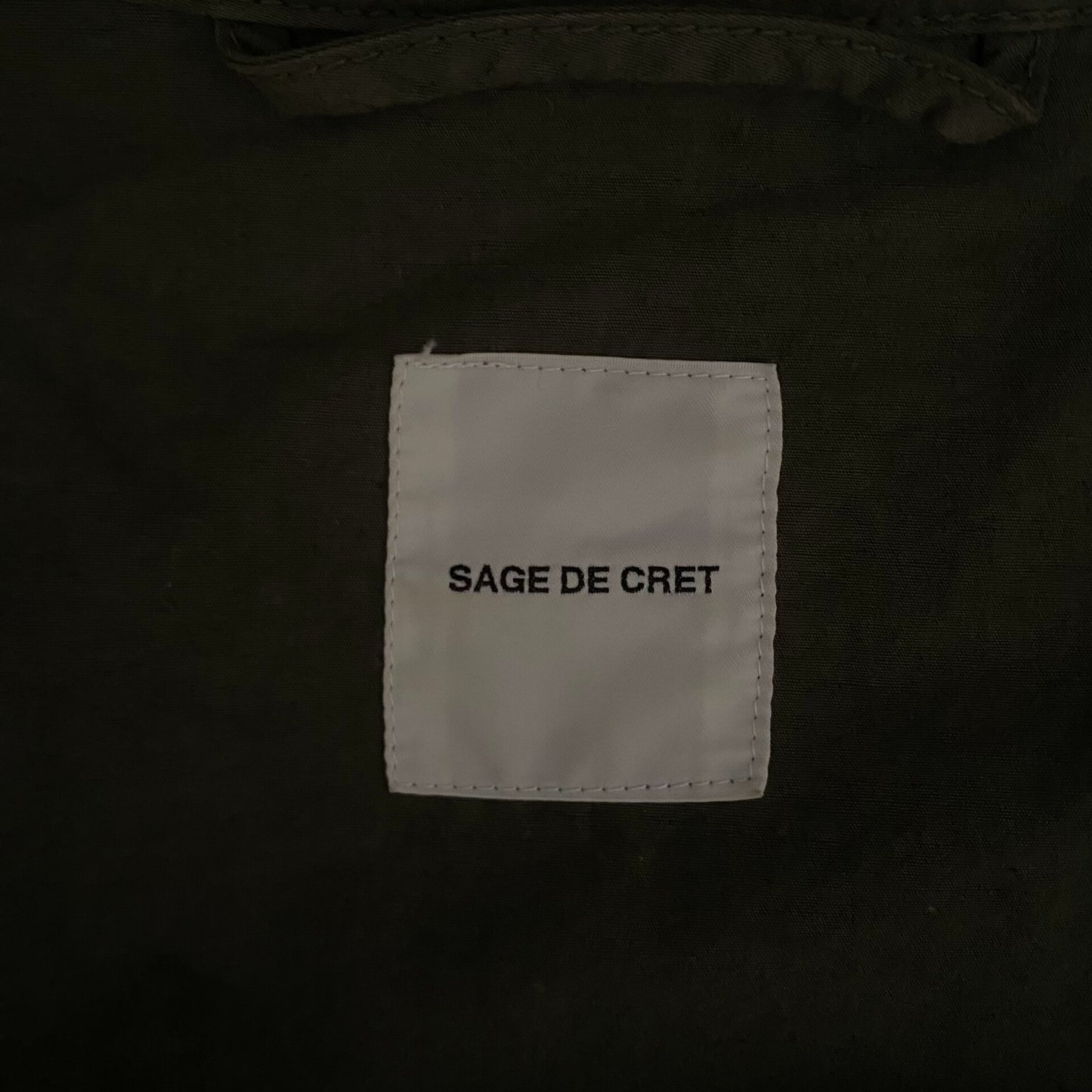 Sage De Cret Military Green Jacket