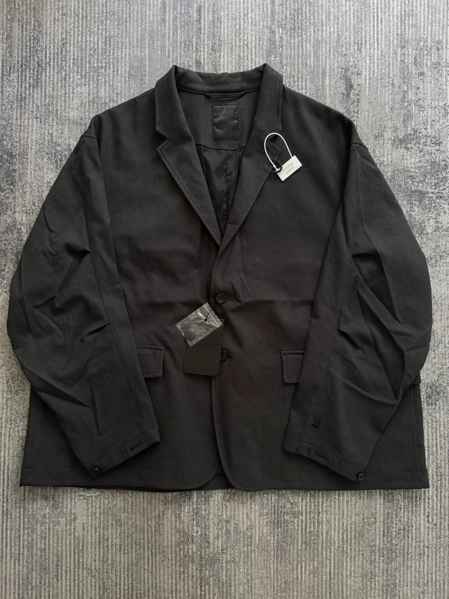 black tech loose 2b jacket for men
