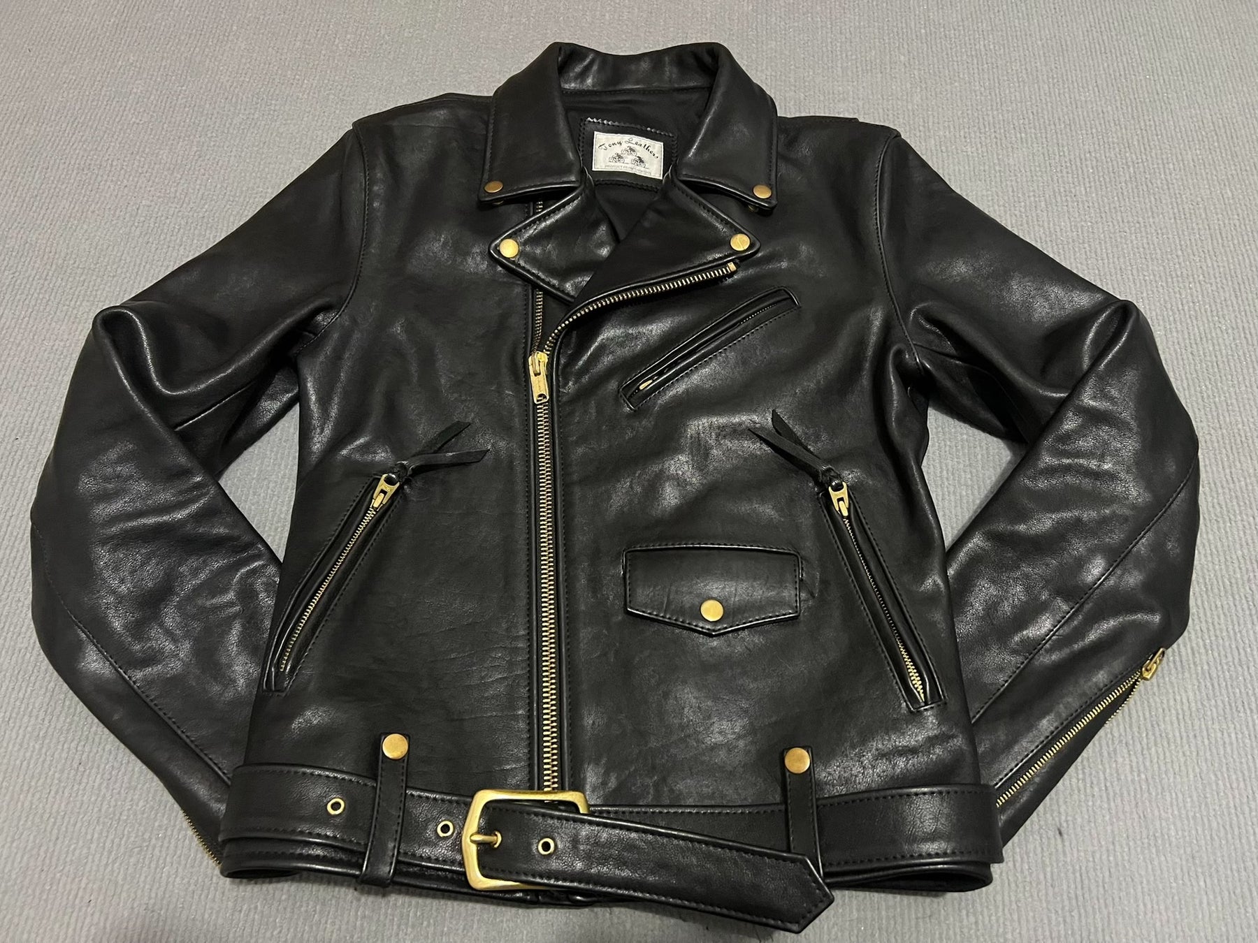 Custom Cowhide Leather Biker Jacket