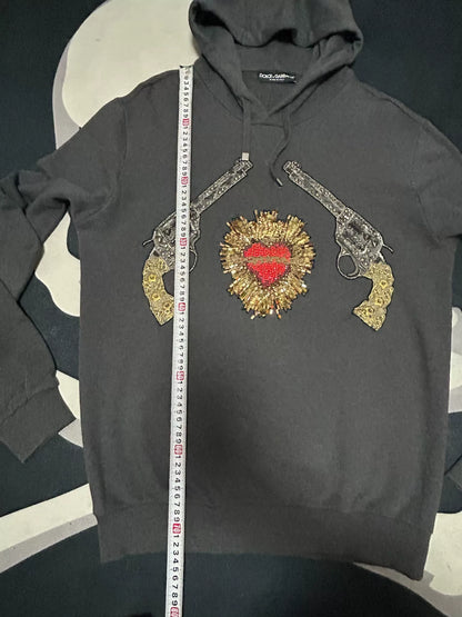 Dolce&Gabbana Embroidered Hoodie Sweater
