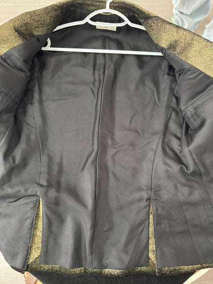 Saint Laurent Gold Glitter Blazer 44