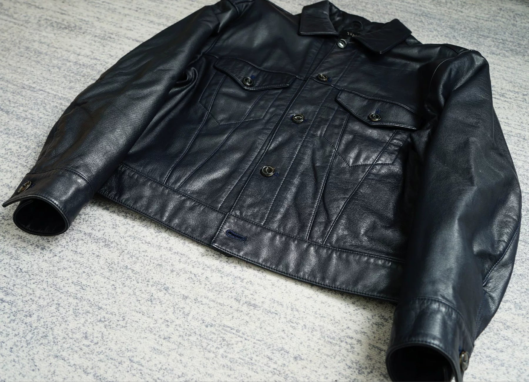 Yohji Yamamoto Padded Leather Jacket