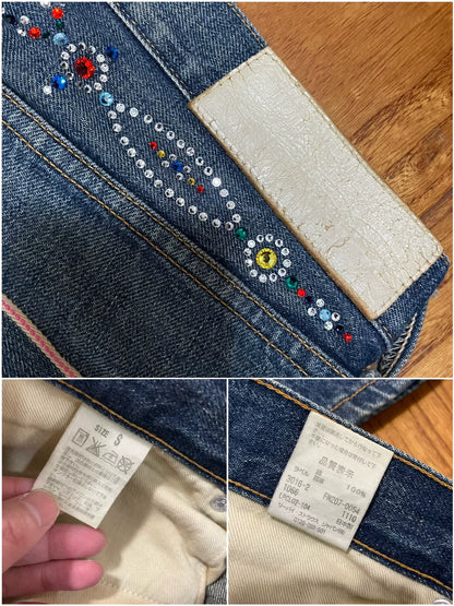 levis fenom disco distressed denim pants