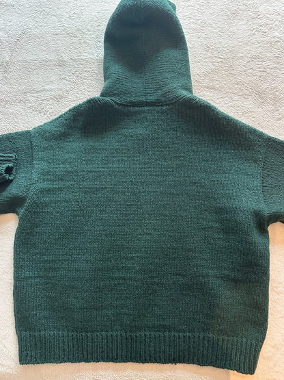 VISVIM 23AW Men's Green Knit Hoodie