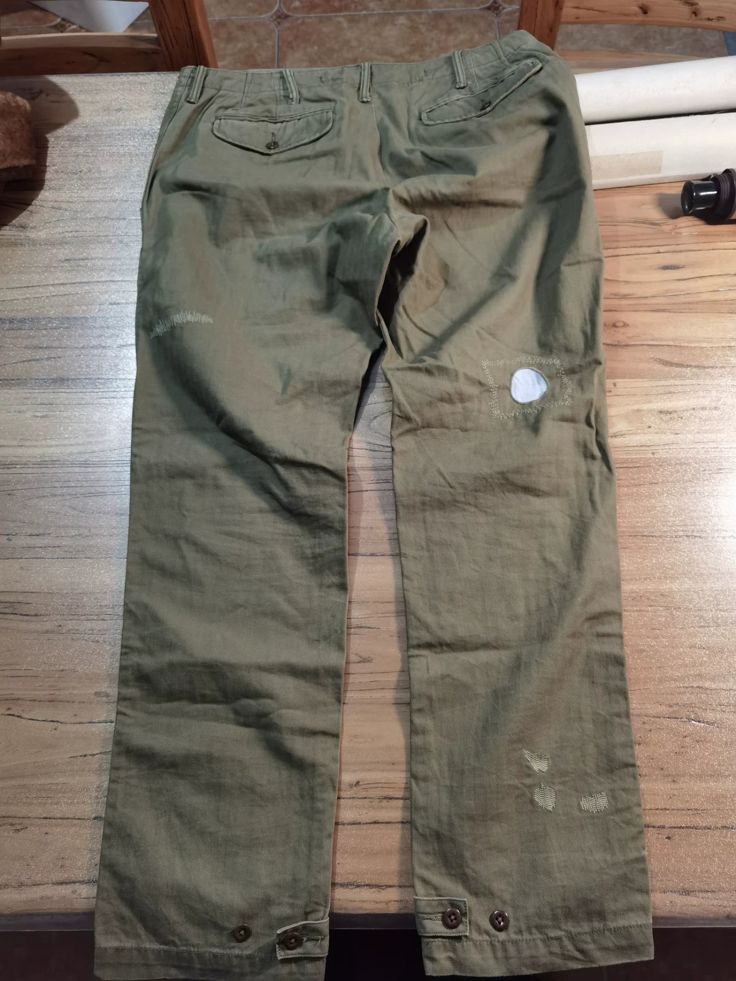 Ralph Lauren Distressed Patched Sashiko Cargo Pants