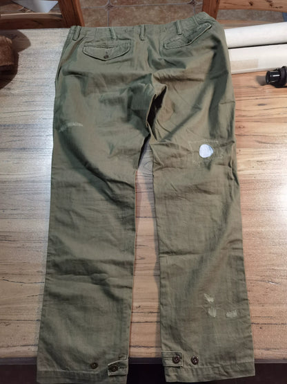 Ralph Lauren Distressed Patched Sashiko Cargo Pants