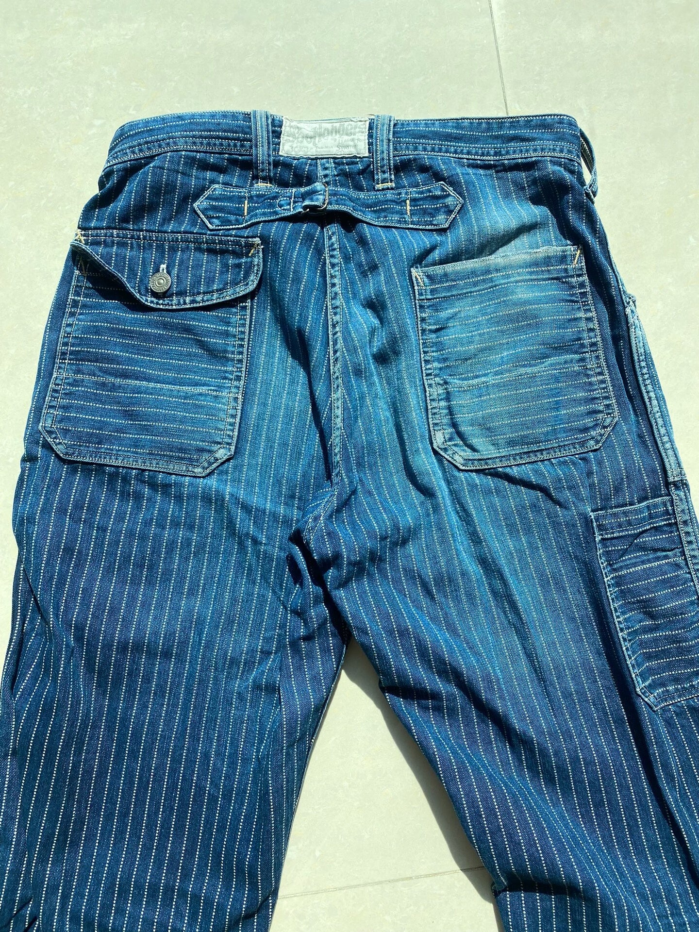 longshoreman bootleggers denim pants for men