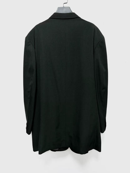 deep moss green wool long coat