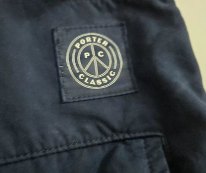 Porter Classic Indigo Nylon Cargo Pants