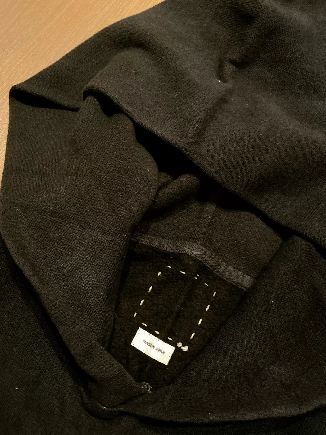 visvim jumbo black mud-dyed hoodie