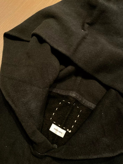 visvim jumbo black mud-dyed hoodie