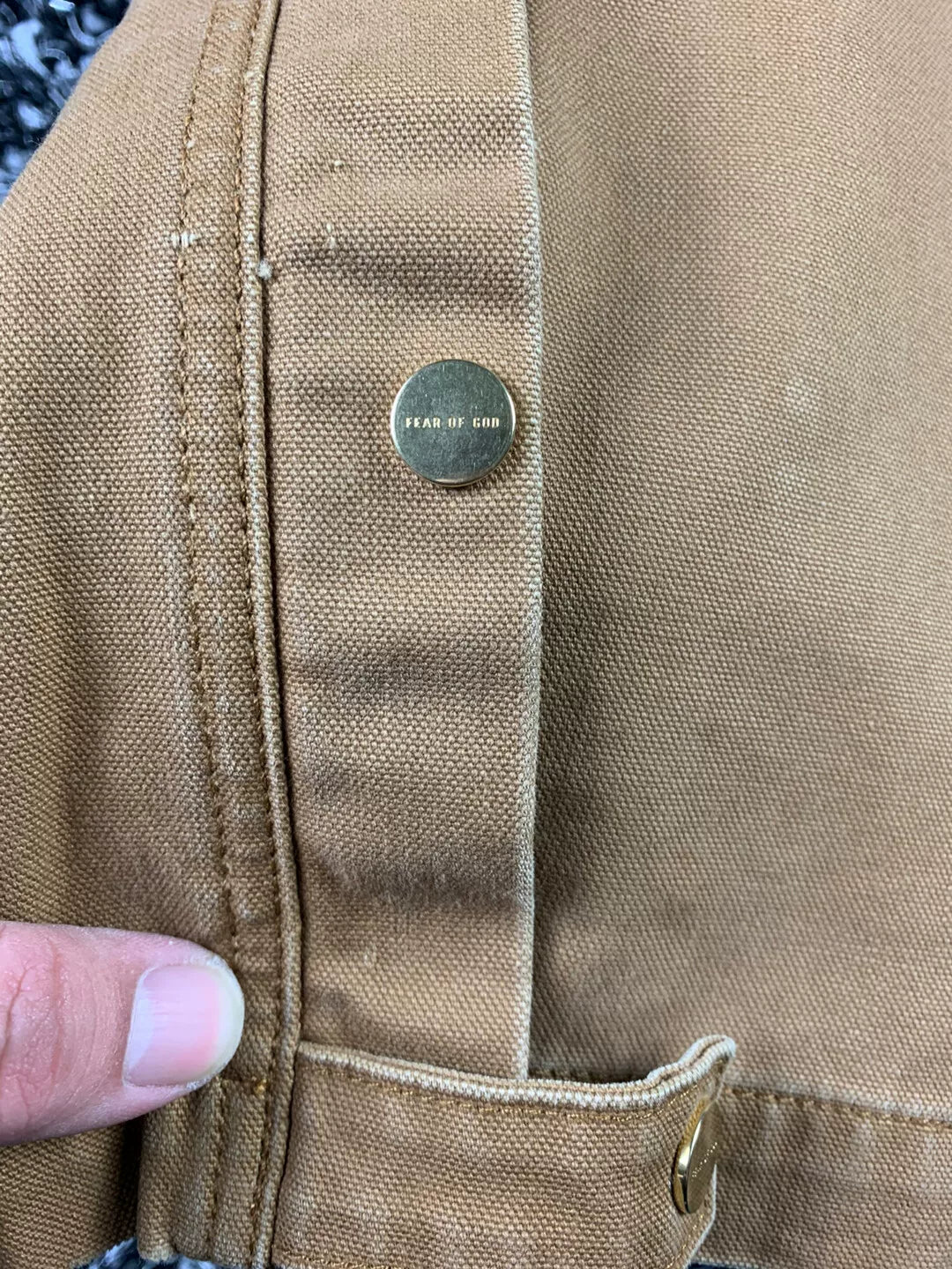 fear of god canvas work pants XL