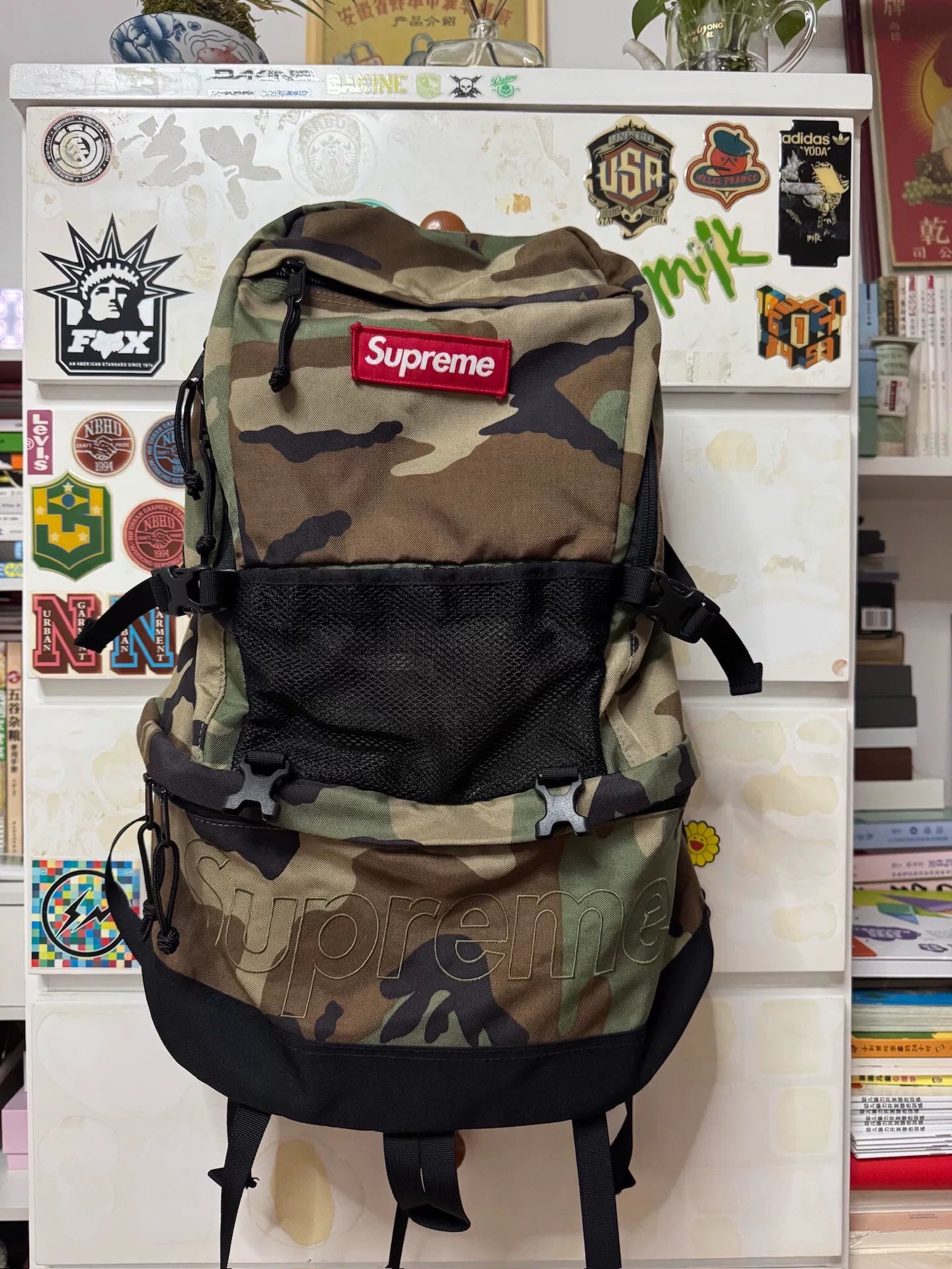 supreme 39th contour backpack woodland camo