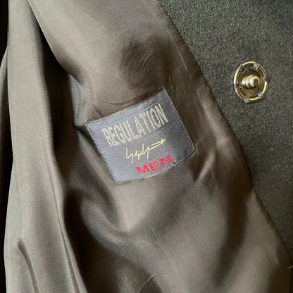 Yohji Yamamoto Belted Hooded Cashmere Coat