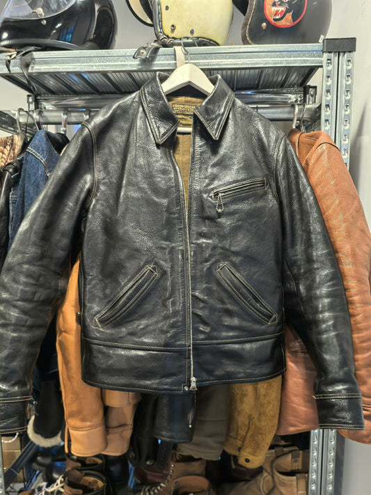 Freewheelers 1930's Caboose Black Leather Jacket