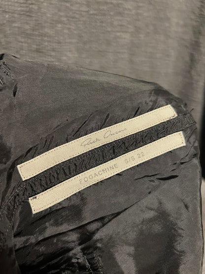 rick owens distressed wide-leg pants