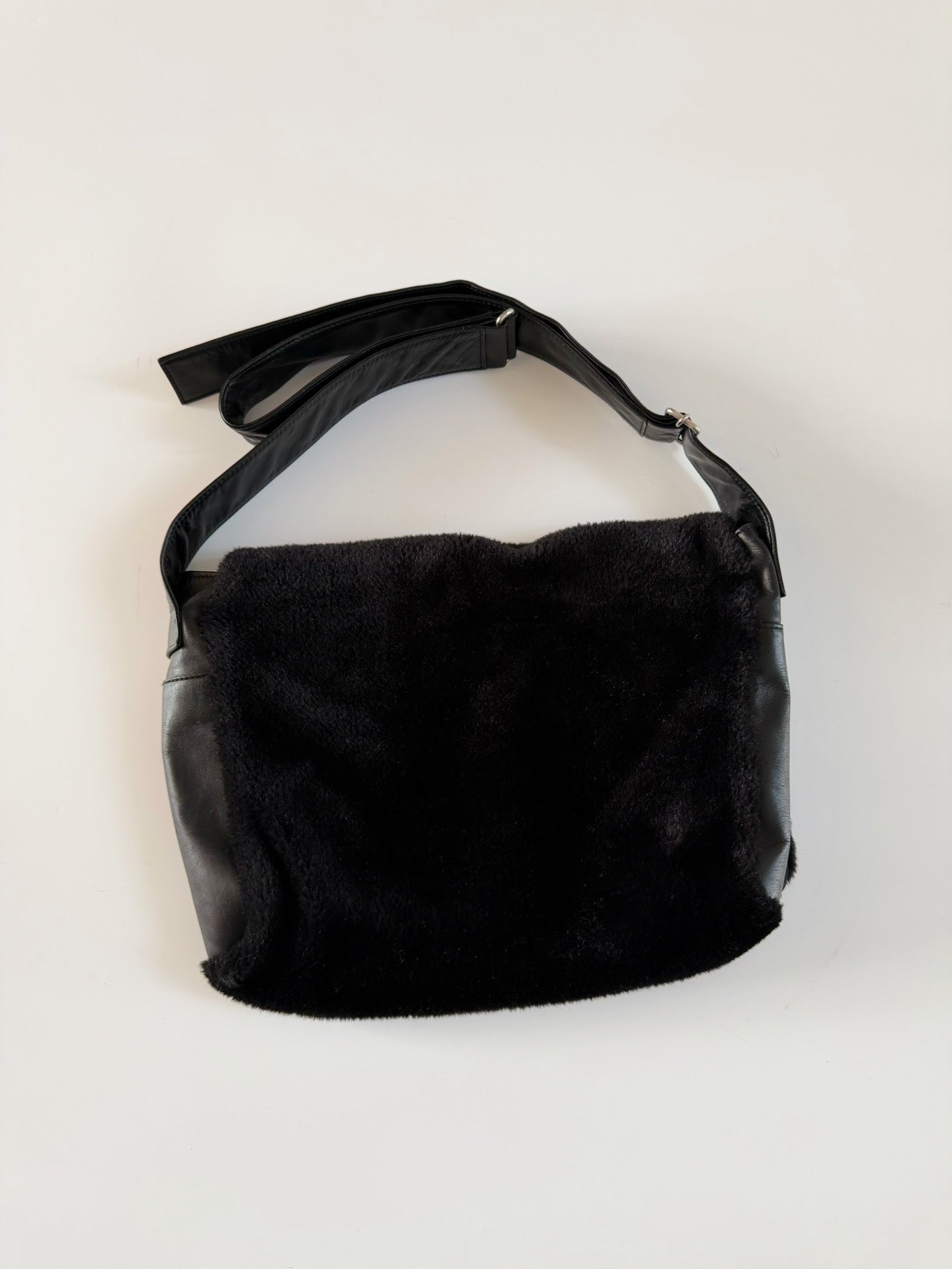 Yohji Yamamoto Noir Leather Fur Crossbody
