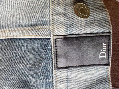 Dior Distressed Slim Denim Jacket