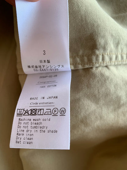 A.PRESSE Double Weave Twill Regular Collar Shirt