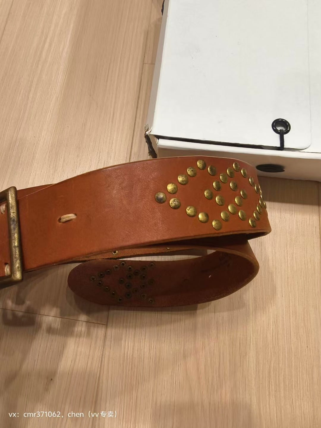 visvim 17SS STUDS BELT 45MM