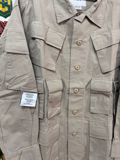 modular long sleeve cotton ripstop jacket