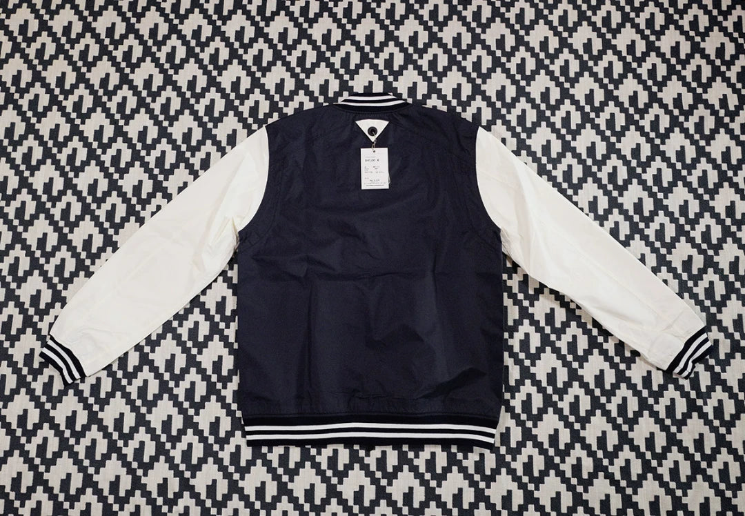 contrast sleeve bomber jacket by white mountaineering