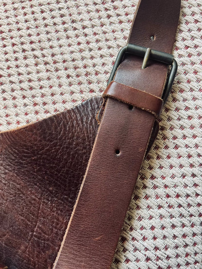 RRL Navajo Style Leather Messenger Bag