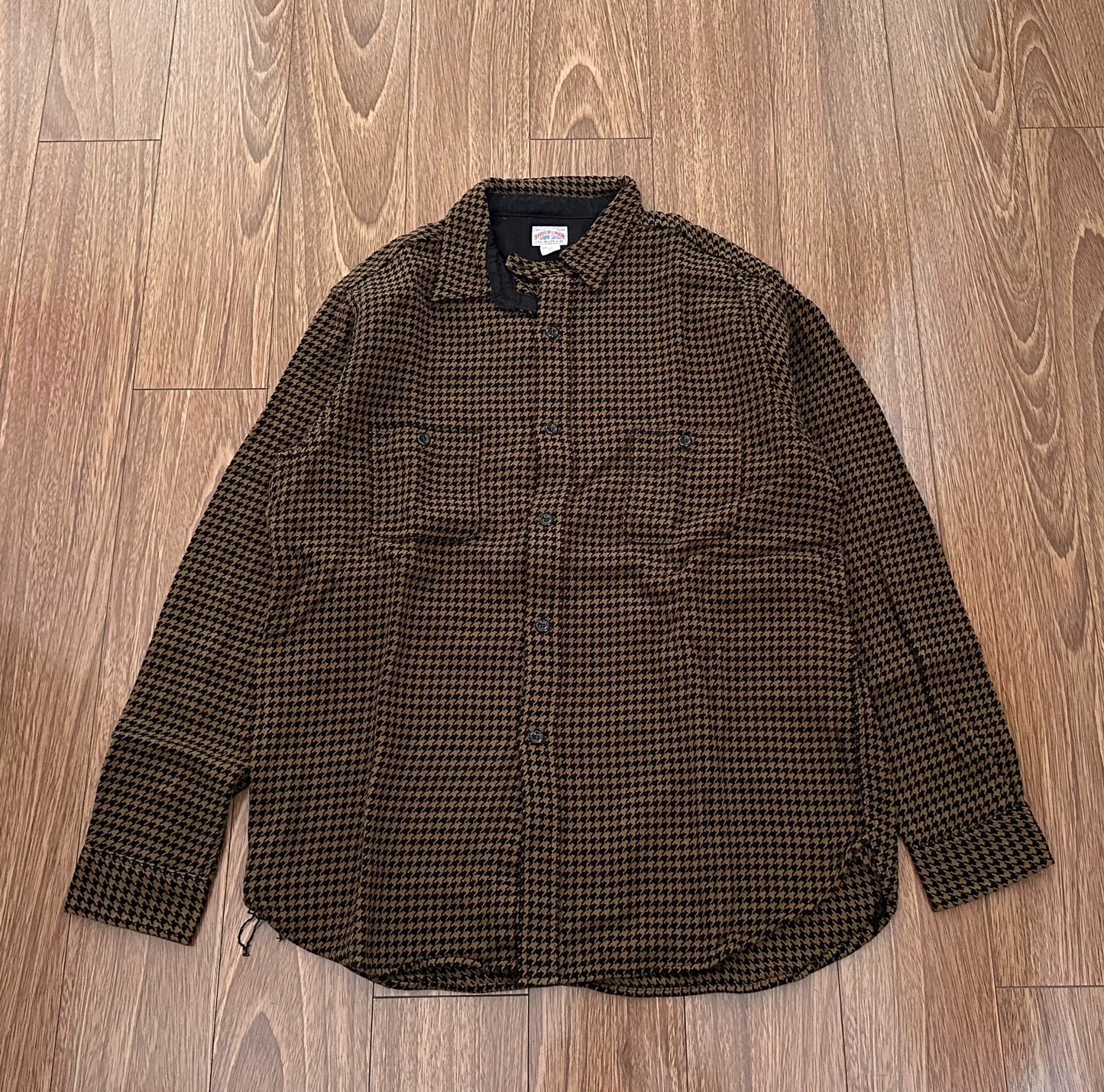 houndstooth flannel shirt by the real mccoy