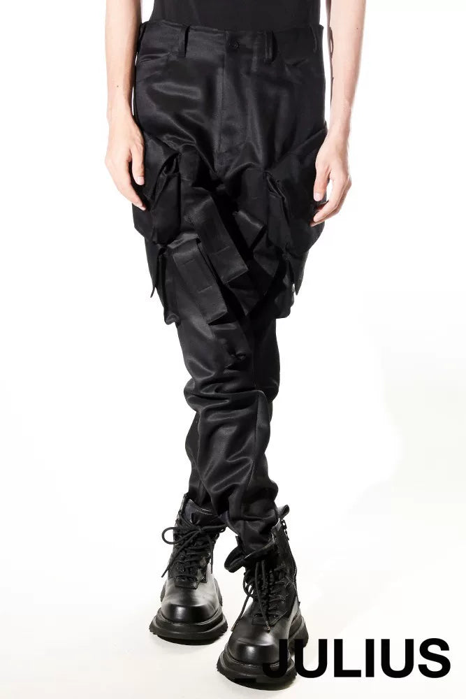 Julius_7 Utility Pants in Black