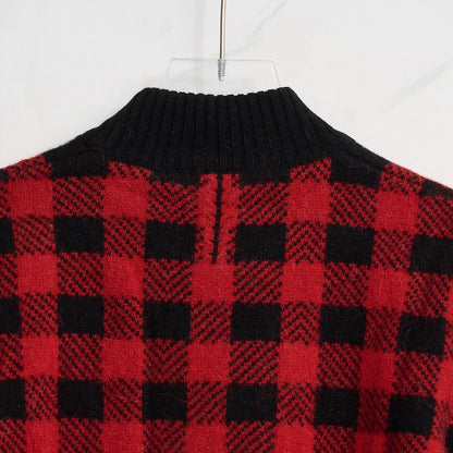 Saint Laurent Men's Classic Checkered Sweater